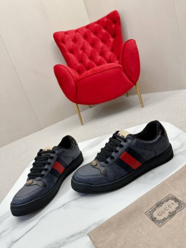 GUCCI Screener Gg-Supreme Sneakers Navy Multi