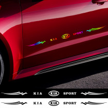 1PCS Car Reflective Body Badge Stickers Auto Side Windscreen Decals For KIA RIO Ceed Sportage Cerato Soul Sorento K1 K2 K5 K3 Flip