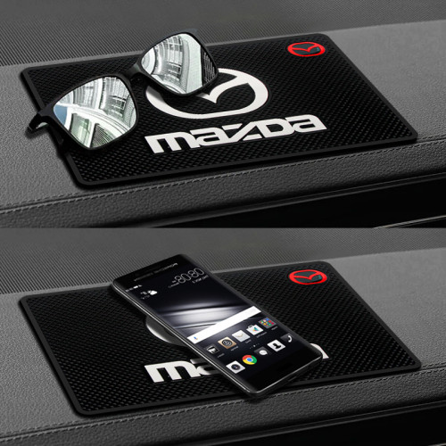 Car Anti Slip Mat Phone Holder Car Dashboard Storage Non-Slip Pad Accessories For Mazda Axela Atenza MX5 323 CX5 CX3 CX7 CX9 RX8