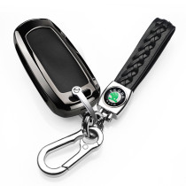 Car Keychain Suede PU Leather Car Key Chain Durable High Quality Fashion Keychain For Skoda Octavia 2 3 Kodiaq Car Accessories