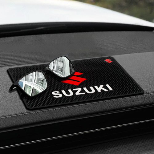 Car Logo Sticky Anti Slip Mat Phone Holder Waterproof Non-Slip Pads Accessories For Suzuki Grand Vitara Baleno SX4 Swift Jimny IGNIS ALTO Samurai