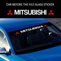 Car Front Rear Sunshade Windshield Decal Car Styling Vinyl Stickers Auto Styling For Mitsubishi Outlander Lancer ASX Pajero L200 Grandis