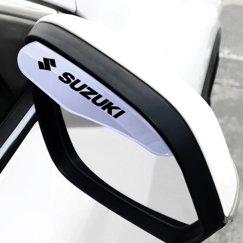 2pcs Car Side Rearview Mirror PVC Eyebrow Rain Shade Rainproof Covers Exterior Accessories For Suzuki Swift SX4 Jimny Ignis Alto Samurai Baleno Grand