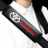 2PC Car Safety Belt Shoulder Cover Breathable Protection Seat Belt Padding Pad Auto Interior Accessories For Toyota Corolla Camry Rav4 Yaris Auris Avensis Prius
