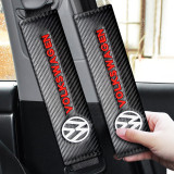 2PC Car Safety Belt Shoulder Cover Breathable Protection Seat Belt Padding Pad Auto Interior Accessories For VW Volkswagen Golf MK7 Passat Tiguan Touareg Golf