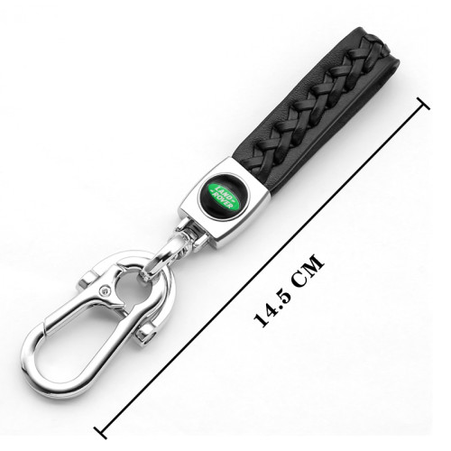 Car Keychain 3D Metal Leather Keyring Fashion logo Key Chain For Land Rover Range Rover Sport Discovery 4 Evogue LR4 2010-15