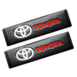 2PC Car Safety Belt Shoulder Cover Breathable Protection Seat Belt Padding Pad Auto Interior Accessories For Toyota Corolla Camry Rav4 Yaris Auris Avensis Prius