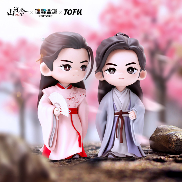 YOUKU x KOITAKE Word of Honor Official Character Figure (Cute Version) - Zhou Zi Shu/Wen Ke Xing: Snow Mountain/Tavern/Peach Blossom Forest