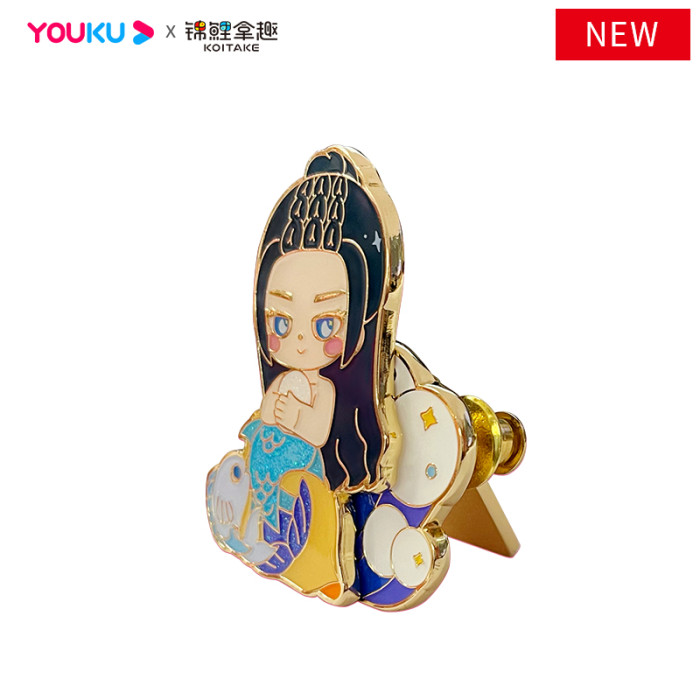  YOUKU x KOITAKE The Blue Whisper Official Crossover Chibi Badge
