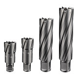 TCT Annular Cutter Tungsten Carbide Tipped Diameter 12-65mm Depth 35-100mm for Magnetic Drill Press