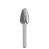 (Model F)Tungsten Carbide Burr Rotary File Shank Diameter 6mm Single/Double Cut for Die Grinder Drill Bits
