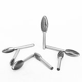 (Model H)Tungsten Carbide Burr Rotary File Shank Diameter 6mm Single/Double Cut for Die Grinder Drill Bits