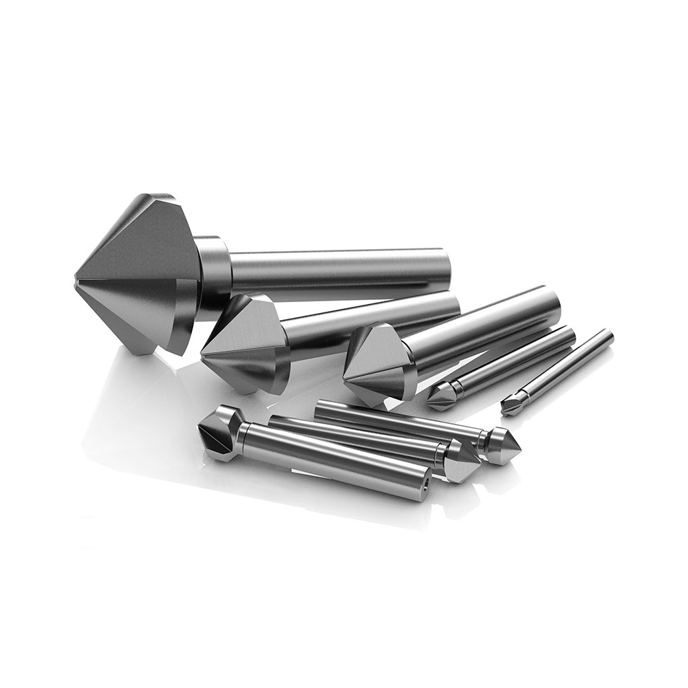 thumbnail image 2 of 5 Flute HSS Chamfer End Mill Set - 1/4, 3/8, 1/2, 5/8, 3/4 Inch Bits 2 of 5