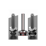 HSS 3 Flute 90 Degree Chamfering Tool Bit Chamfer Deburring Hole Countersink End Mill Cutter Bits for Metal