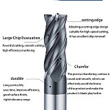 70 Degree Tungsten Steel Round Nose Knife 4 Edge Round Nose Milling Cutter Carbide Bull Nose R Knife Stainless Steel Titanium Alloy Special Tool