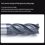70 Degree Tungsten Steel Round Nose Knife 4 Edge Round Nose Milling Cutter Carbide Bull Nose R Knife Stainless Steel Titanium Alloy Special Tool