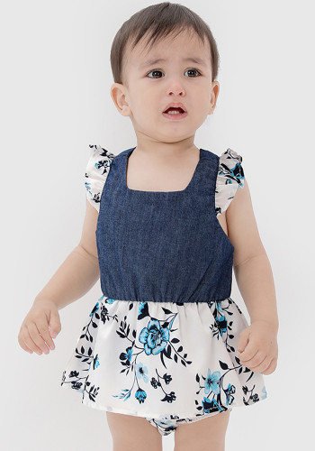 Summer Baby Girl Family Matching Holiday Print Dress