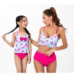 Mommy and Me Family Matching Printed Mom Two-Piece Swimwear