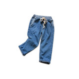 Summer Girls Casual Patch Pocket Denim Jeans