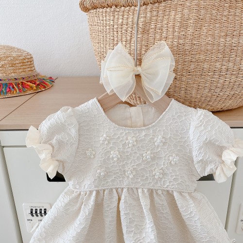 Baby girl palace style dress 0-3 years old summer baby princess dress