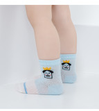 Children's socks summer boys and girls socks thin breathable children's mesh socks cartoon middle tube cotton socks