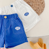 Children's Casual Shorts 0-6 Years Old Summer Boys Contrast Line Pants Girls Trendy Thin Cargo Pants