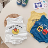 Baby Sleeveless Onesie Clothes 0-2 Years Old Summer Boys Thin Breathable Romper Clothes Newborn Clothes