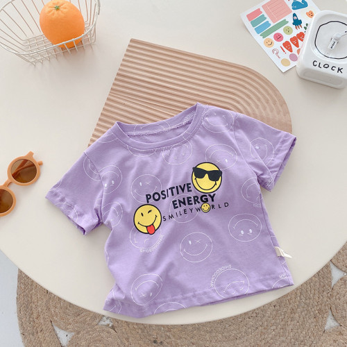 Kids T-Shirt 0-5 Years Summer Baby Boy And Girl Printed Short Sleeve Top Kids Fashion Basic Shirt