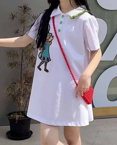 Girls' Dresses Middle And Big Children'S Summer Dress Children'S Princess Thin Polo Dress