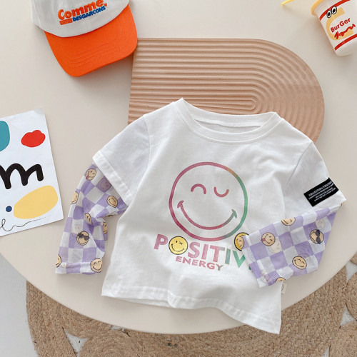 Girls Fashion T-Shirts 0-5 Years Old Summer Baby Trendy Letter Tops Kids High-end Fried Street Basic Shirts