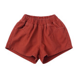 Children'S Summer Pants Boys And Girls Fashion Simple Comfortable Elastic Casual Shorts