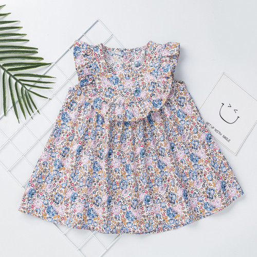 summer Girl sleeveless flower print dress