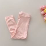 Girls Summer Basic Pants 0-6 Years Old Baby Girls Trendy Tight Thin Pants Kids Breathable Outdoor Wear Casual Pants