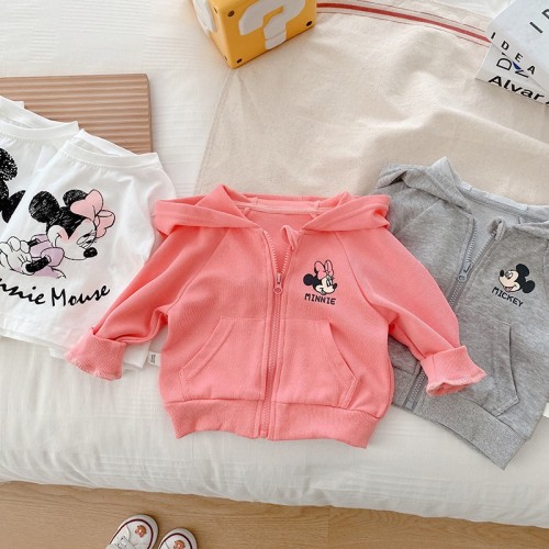 Children's Sports Suit 0-3 Years Old Autumn Baby Boy And Girl Trendy Cartoon Jacket Casual Pants Two Piece Set