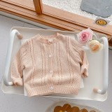 Children's Knitting Sweater 0-6 Years Old Autumn Baby Boy And Girl Trendy Solid Color Jacket Kids Trendy Cardigan