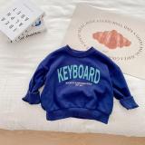 Children'S Letter Hoodies 1-7 Years Old Autumn Boys Loose Top Girls Baby Long Sleeve Striped T-Shirt