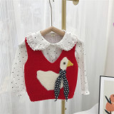 Girl autumn baby sweater vest