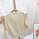 Girl Fall Trendy Embroidered Long Sleeve Sweater