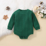 Autumn and Winter Baby Boy And Girl  Covered Jumpsuit Bodysuit Children's Clothing