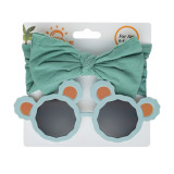 Baby Boy And Girl Sunglasses Hair Tie Headband Set of Two