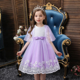 Girls dress lace lace wedding Mesh Skirt children's princess dress