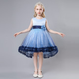 Girls princess dress trailing dress children's clothing tutu skirt children mesh dress