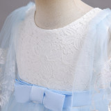 Girls dress lace lace wedding Mesh Skirt children's princess dress