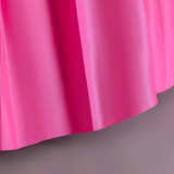 Girls High End Dress Long Skirt Flower Girl Wedding Mesh Skirt Party Piano Costume Tutu Skirt
