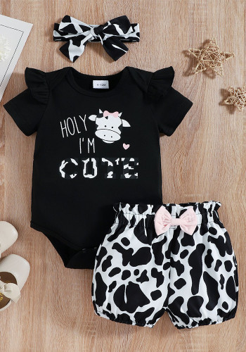 Baby Suit Summer Short-Sleeved Romper Shorts Set Infant Clothing Children's Clothes Newborn Romper