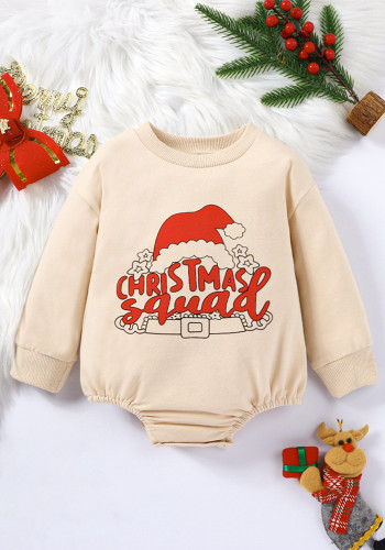 Children's clothing infant spring and autumn Christmas long-sleeved triangle romper