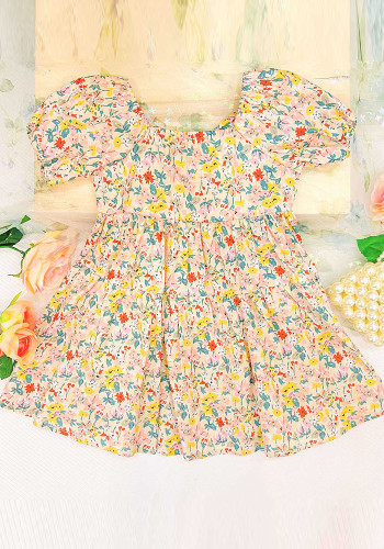 Summer Trendy Skirt Girls Floral Girl Princess Dress Baby Summer Dress