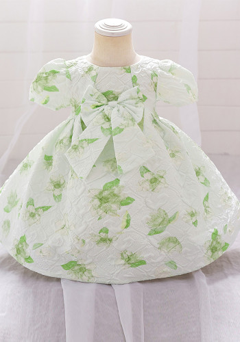 Baby girl dress children's dress short-sleeved skirt child princess girl's first birthday dress
