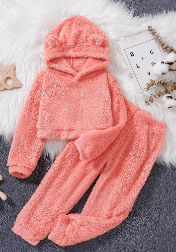 Girl Autumn Hoodies and Pant Two-piece Set