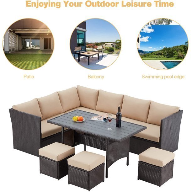 🔥Clearance Sale | Hurry Up❗❗❗7 Pieces Outdoor Furniture Set